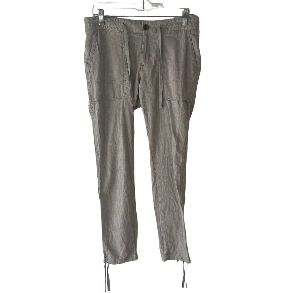 Columbia Sportswear Hemp Cotton Pants Khaki Tan Drawstring Utility Womens Small